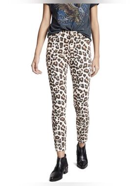 MOTHER Looker Ankle Fray Jeans Touch of the Tiger Jeans, size 26